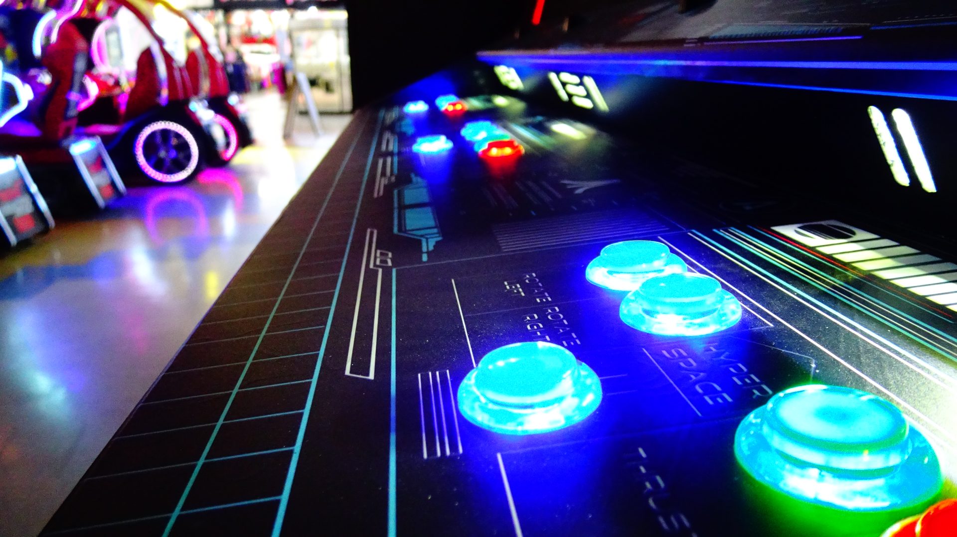 Asteroids Recharged control panel