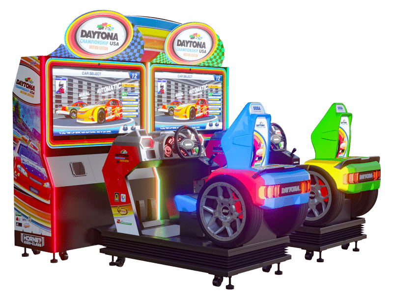 Daytona Championship USA Motion Deluxe duo linked model by Sega Amusements