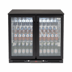 Euro Appliances 208lt Two Door Beverage Cooler - Black