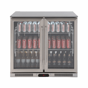 Euro Appliances 208lt Two Door Beverage Cooler - Stainless Steel
