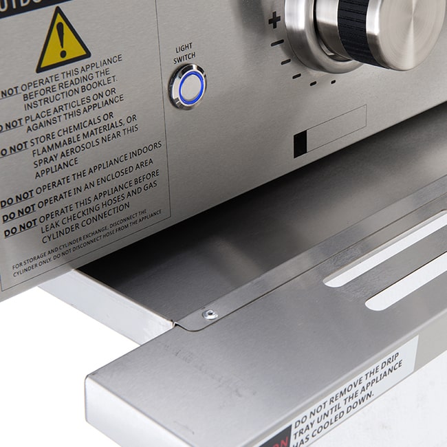 Euro Appliances 6 burner Built-In BBQ - Stainless Steel