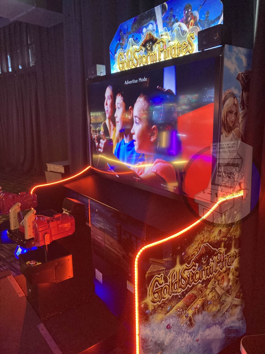 GoldStorm Pirates location test cabinet