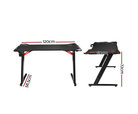 Artiss RGB LED Gaming Desk 120cm