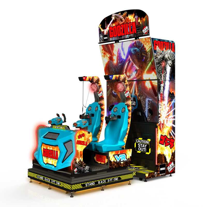 Godzilla Kaiju Wars VR arcade cabinet by Raw Thrills