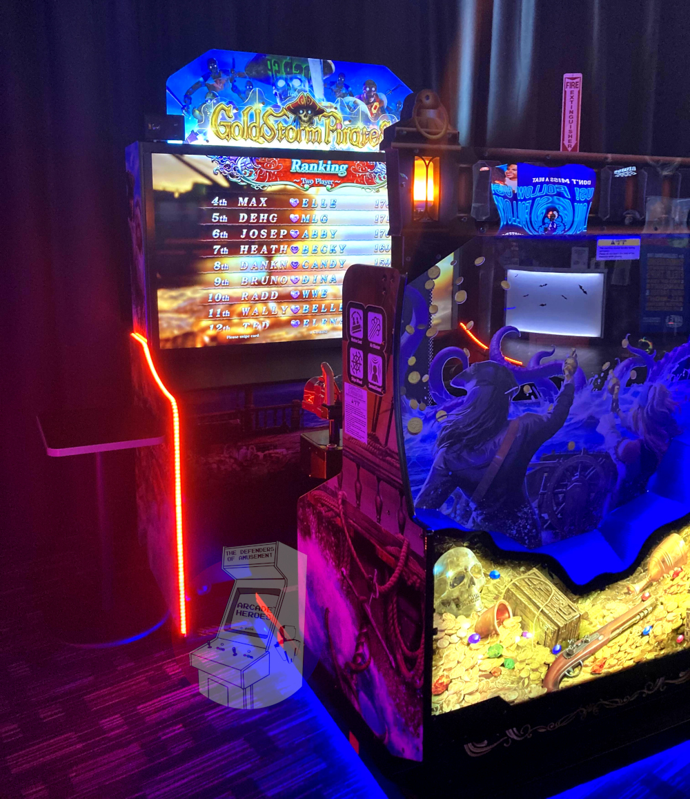 GoldsSorm Pirates on location test by Bandai Namco Amusement