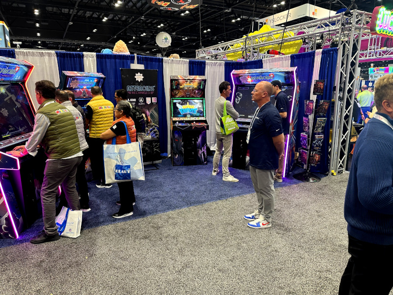 Asteroids Recharged Arcade Cabinets Begin Shipping After IAAPA Win