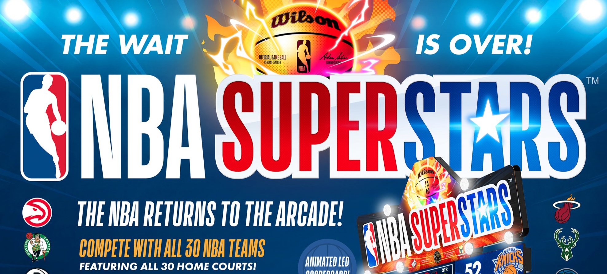 Raw Thrills’ NBA Superstars Is Now Shipping to Arcades
