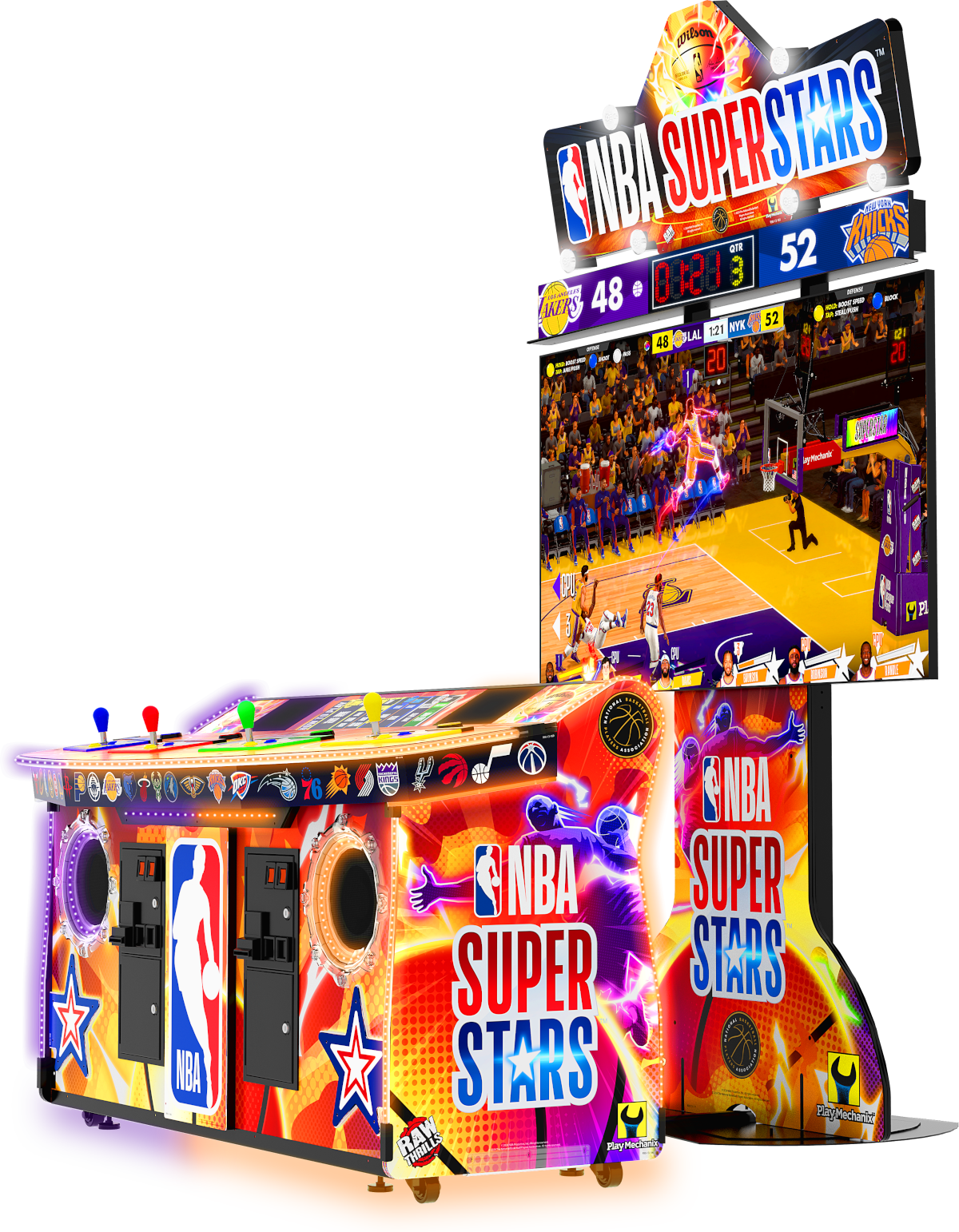 NBA Superstars game cabinet by Play Mechanix and Raw Thrills