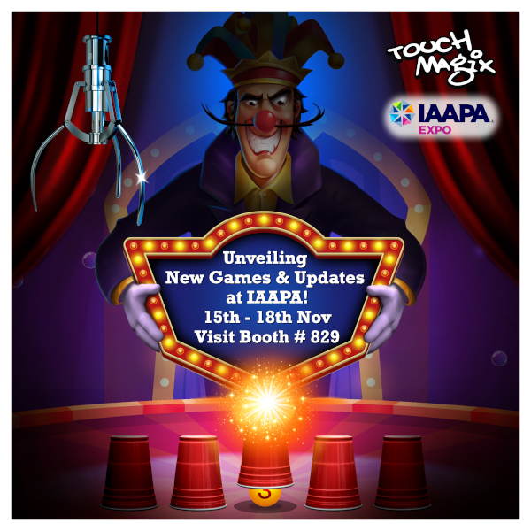 TouchMagix Brings Carnival Cups Crane to IAAPA 2022
