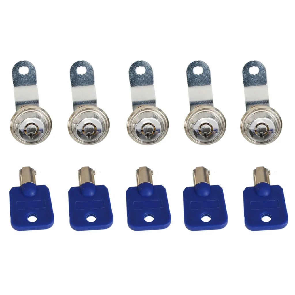 5 Pack 27mm Tubular Cam Locks for Arcade Machines