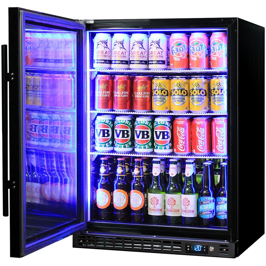 Schmick Under Bench Heated Glass Door Bar Fridge