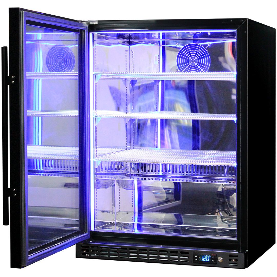 Schmick Under Bench Heated Glass Door Bar Fridge