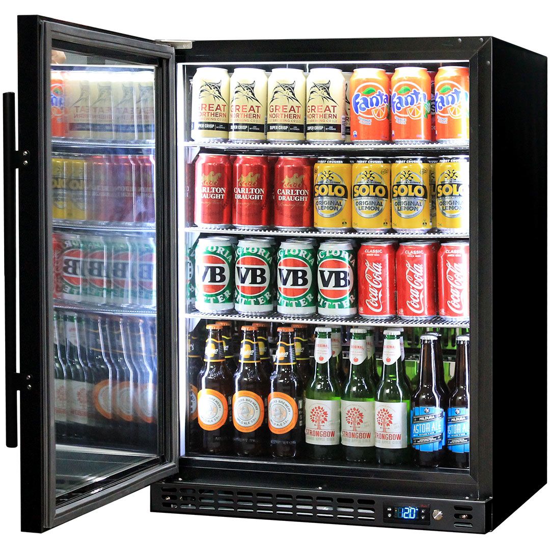 Schmick Under Bench Heated Glass Door Bar Fridge