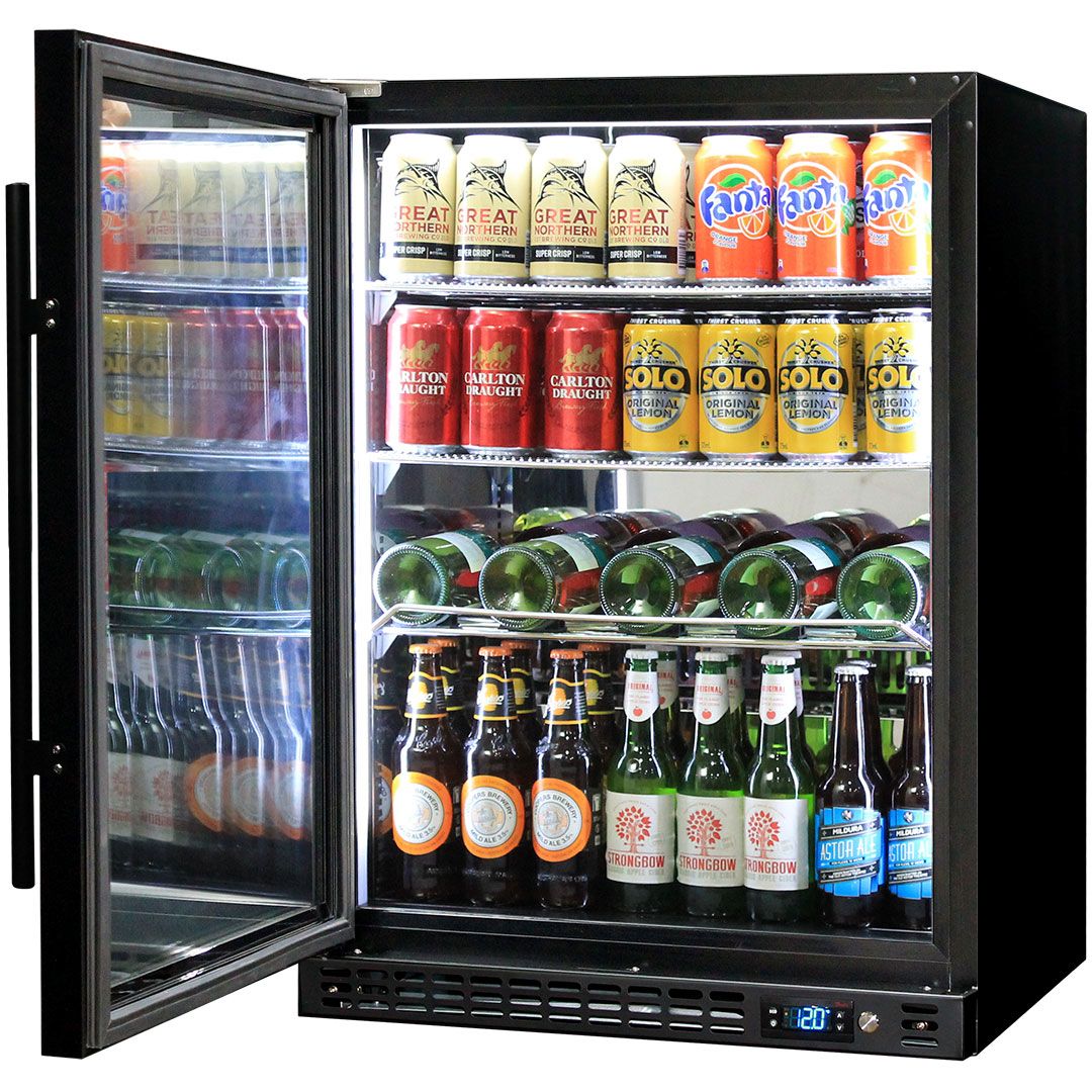 Schmick Under Bench Heated Glass Door Bar Fridge