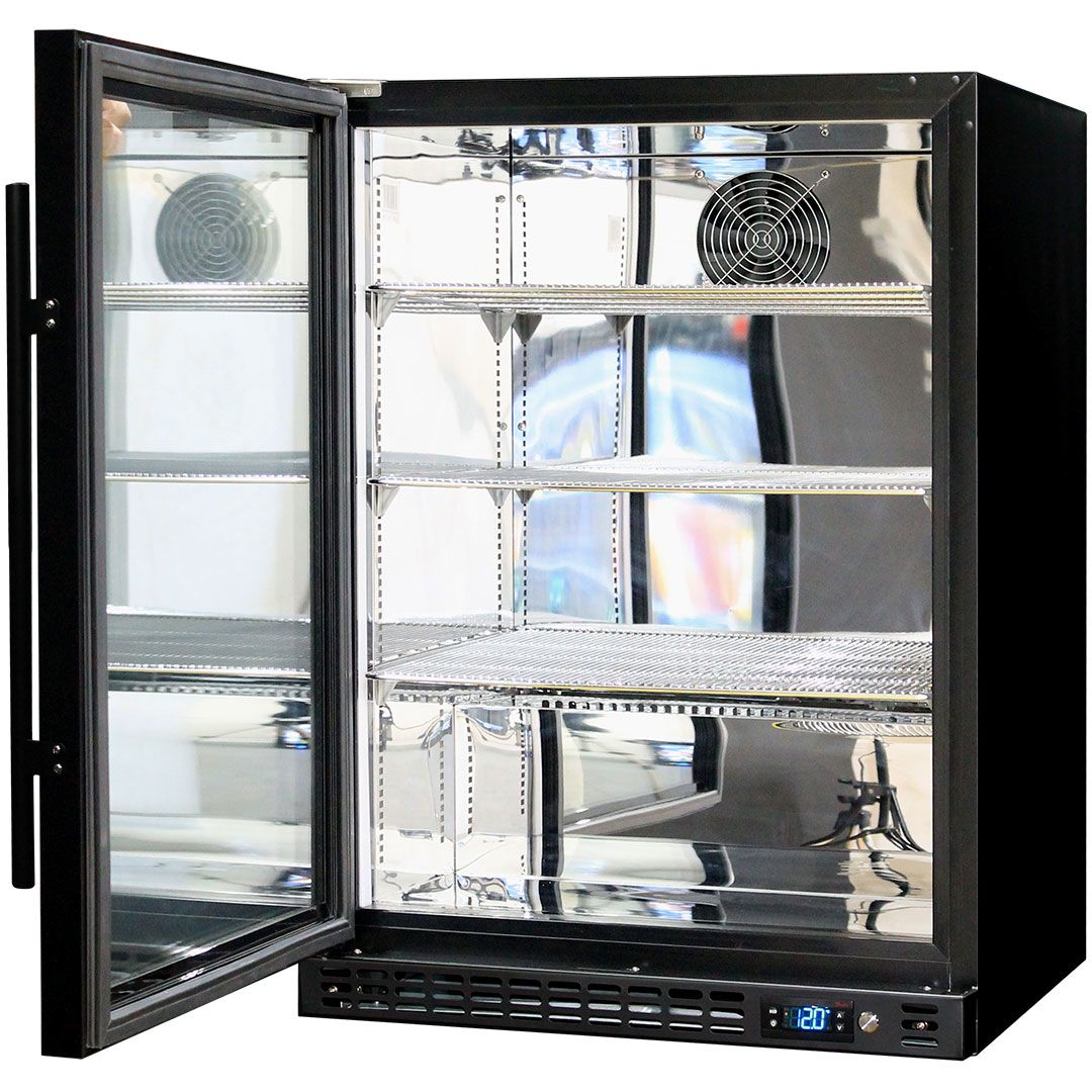 Schmick Under Bench Heated Glass Door Bar Fridge