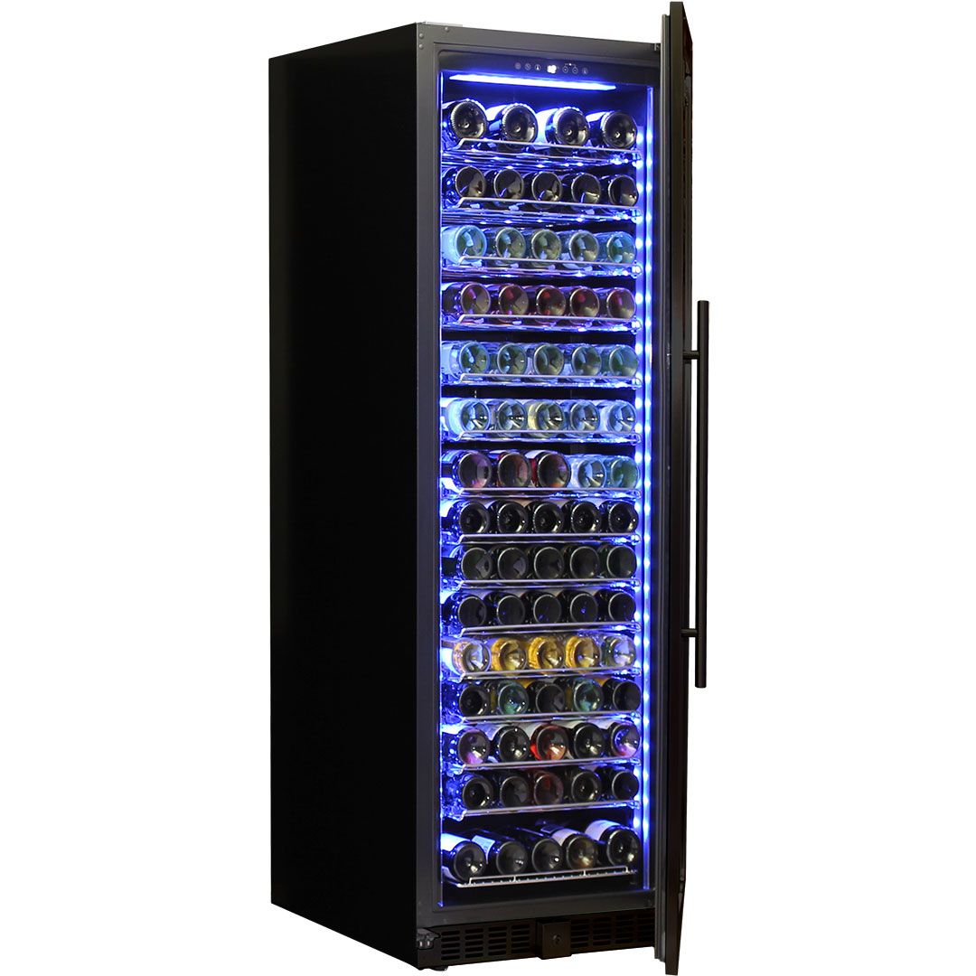 Schmick Upright Glass Door Black Wine Fridge