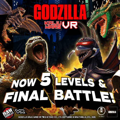 Raw Thrills Launches Godzilla Kaiju Wars VR Ultimate; Top Gun: Maverick