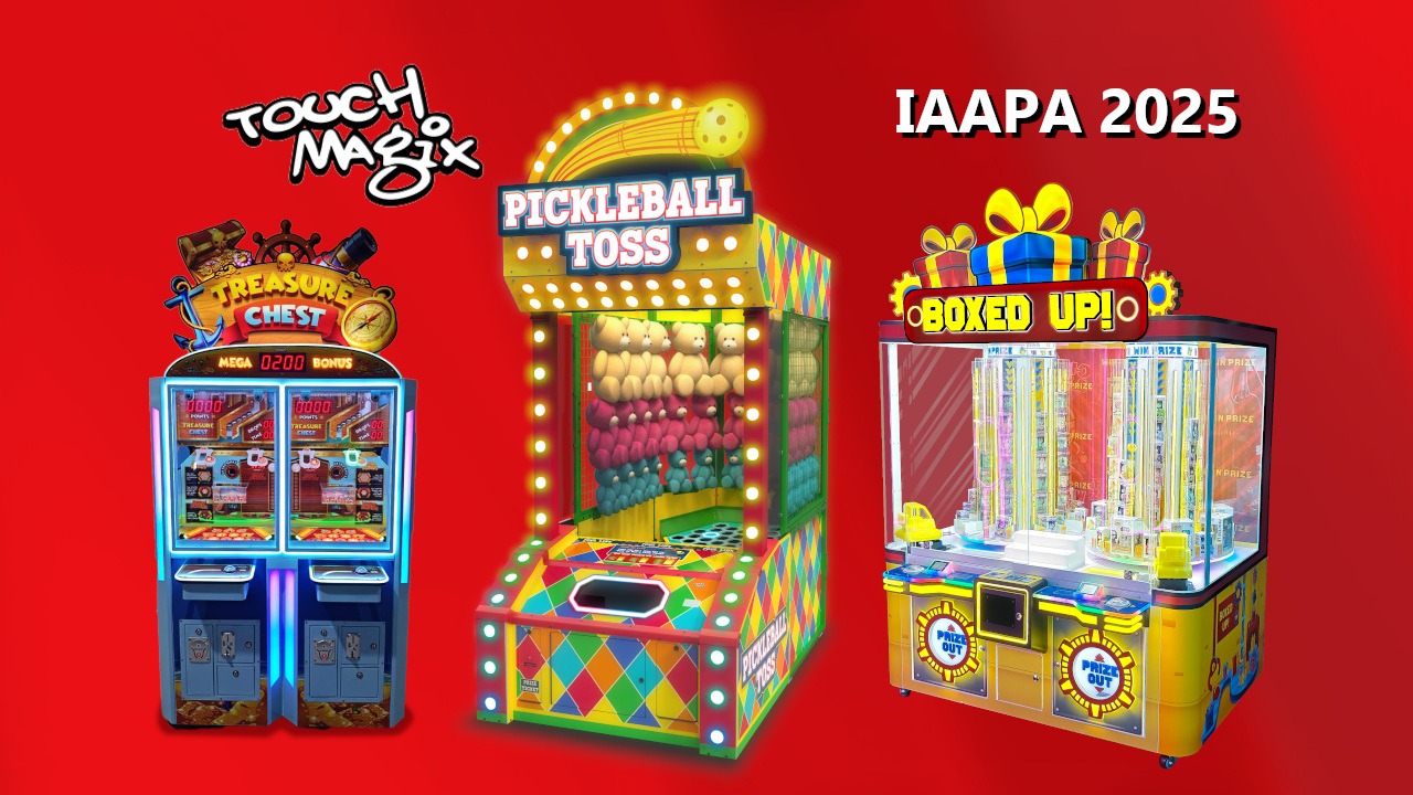 TouchMagix Reveals Three Redemption Games for IAAPA 2025