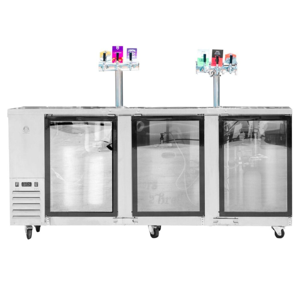 KegMaster Super Deluxe Three Door Kegerator