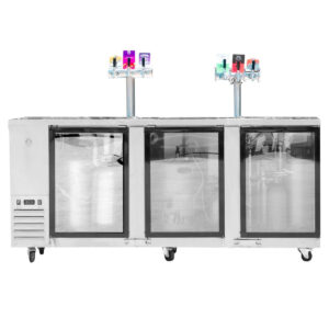 KegMaster Super Deluxe Three Door Kegerator