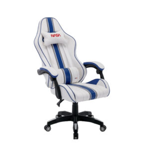 Nasa Atlantic Gaming Chair - White and Blue