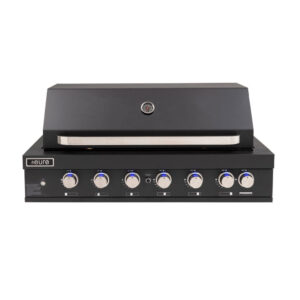 Euro Appliances 6 burner Built-In BBQ - Black