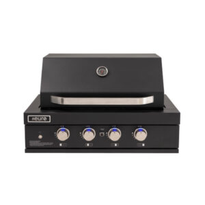 Euro Appliances 4 burner Built-In BBQ - Black
