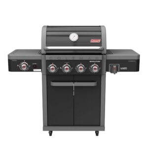 Coleman Revolution 4 Burner BBQ with Side Burner - Black Gloss