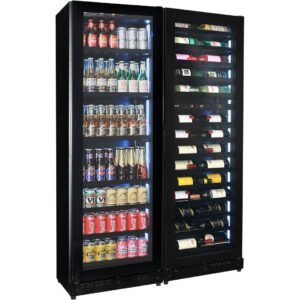 Upright Glass Front 3 Zone Beer And Wine Fridge