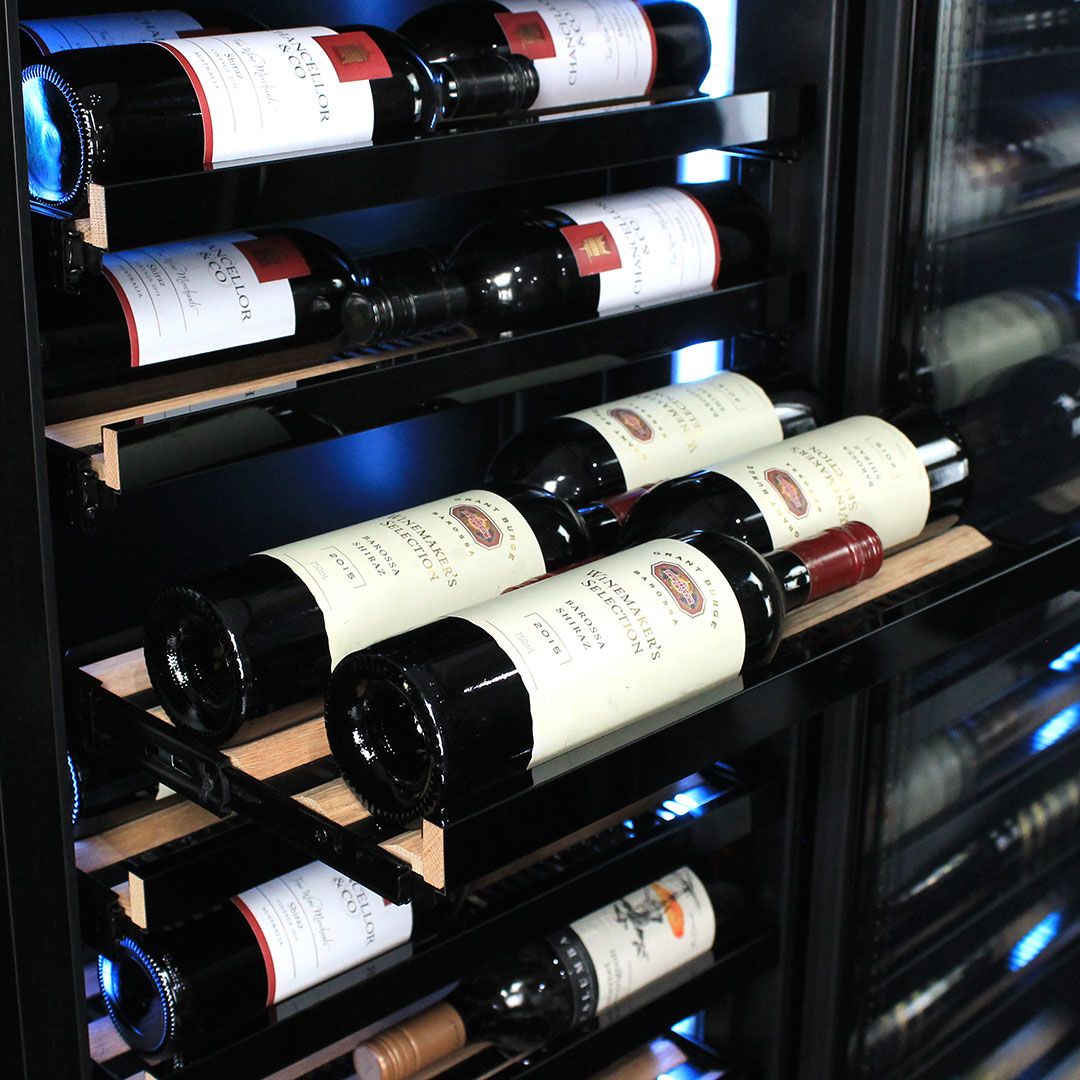 Upright Glass Front 3 Zone Beer And Wine Fridge