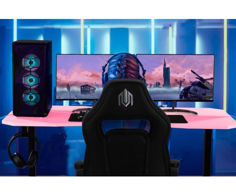 Overdrive Pink Gaming Desk