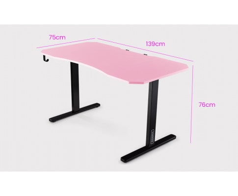 Overdrive Pink Gaming Desk