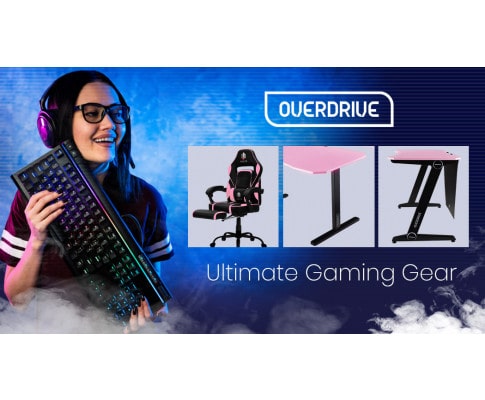 Overdrive Pink Gaming Desk