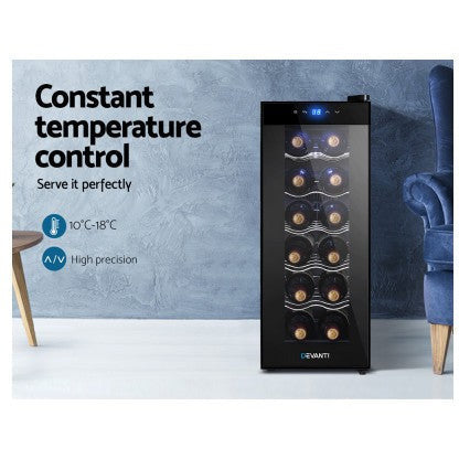 Devanti 12 Bottle Wine Fridge