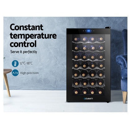 Devanti 28 Bottle Wine Fridge