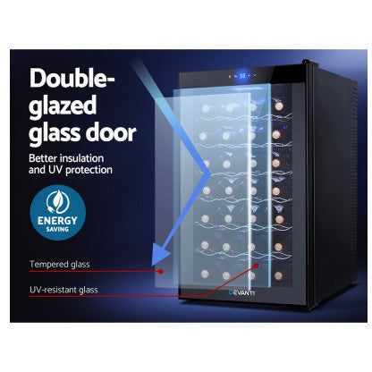 Devanti 28 Bottle Wine Fridge