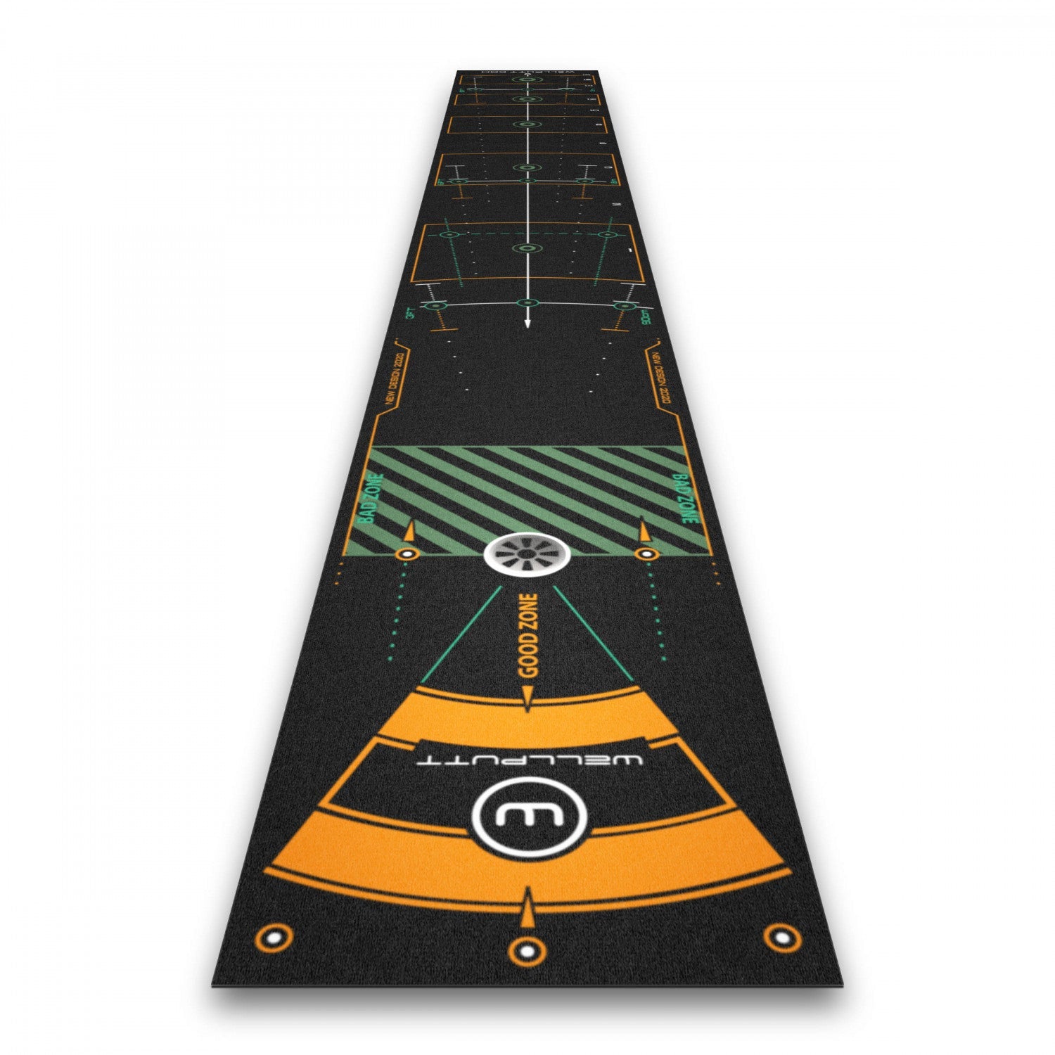 Wellputt 4m Putting Mat - Classic Black