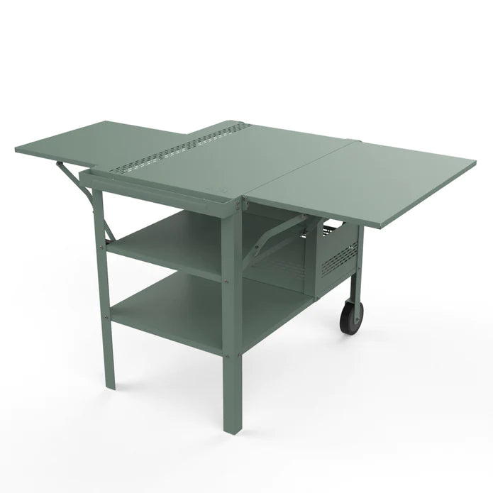ZiiPa Fredda Deluxe Garden Trolley with Side Tables - Eucalyptus