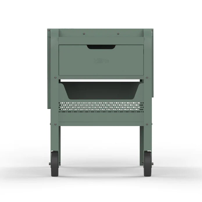 ZiiPa Fredda Deluxe Garden Trolley with Side Tables - Eucalyptus