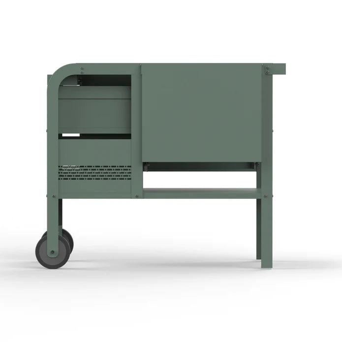 ZiiPa Fredda Deluxe Garden Trolley with Side Tables - Eucalyptus