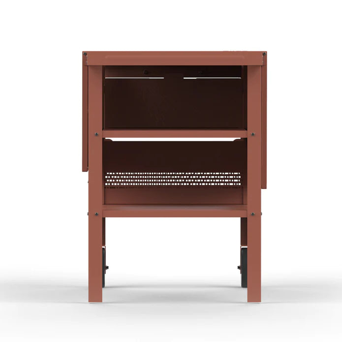 ZiiPa Fredda Deluxe Garden Trolley with Side Tables - Terracotta