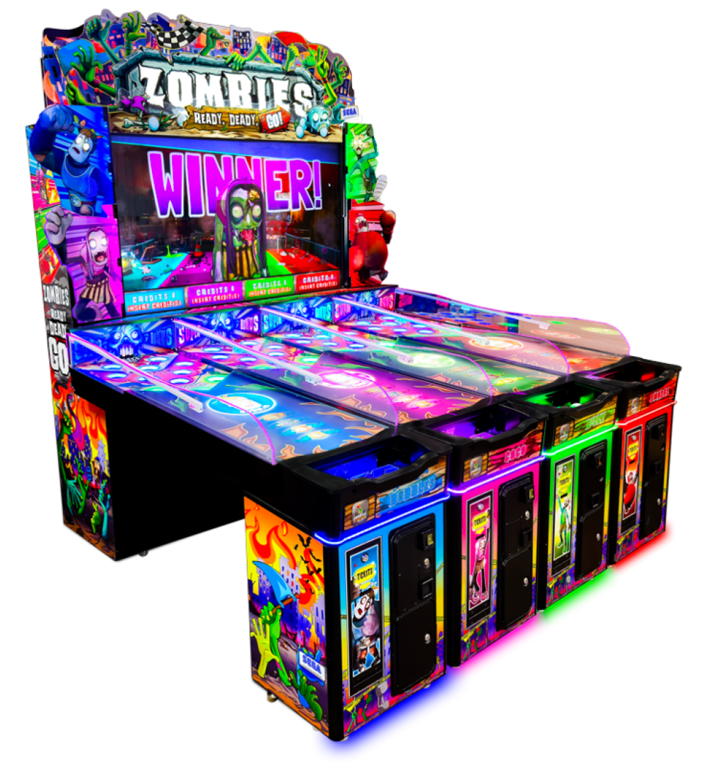 Zombies! Ready, Deady, Go! cabinet by Sega Amusements