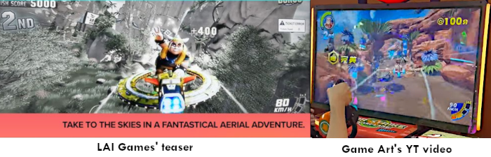 Image comparing Air Strike between a teaser from LAI and the YouTube video