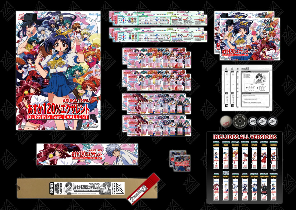 Asuka 120% arcade exa-Arcadia LE game kit