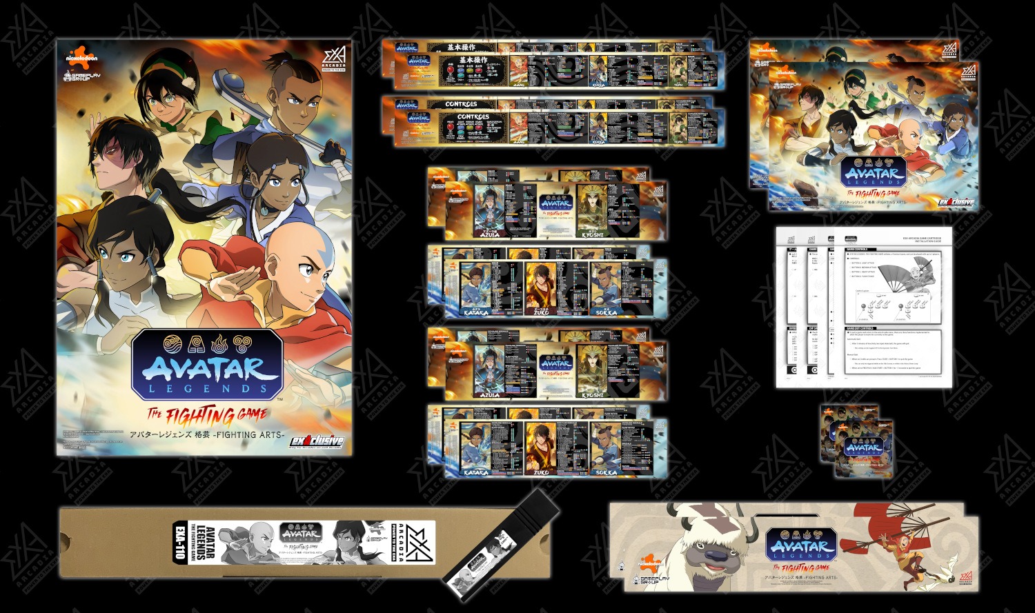 AVATAR LEGENDS: The Fighting Game arcade kit on exA-Arcadia