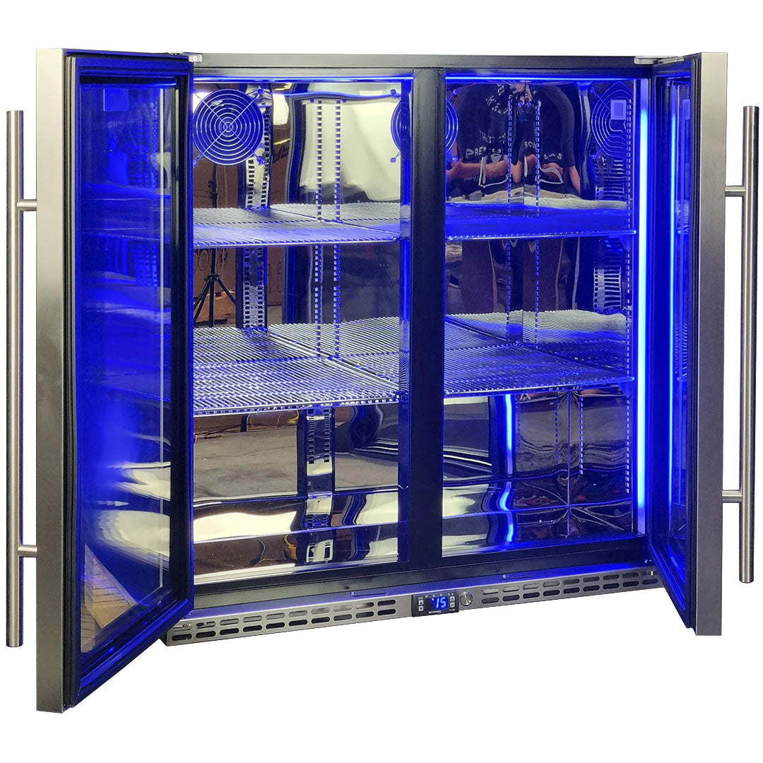 Schmick Quiet Running Front Venting Under Bench 2 Door 274L Bar Fridge