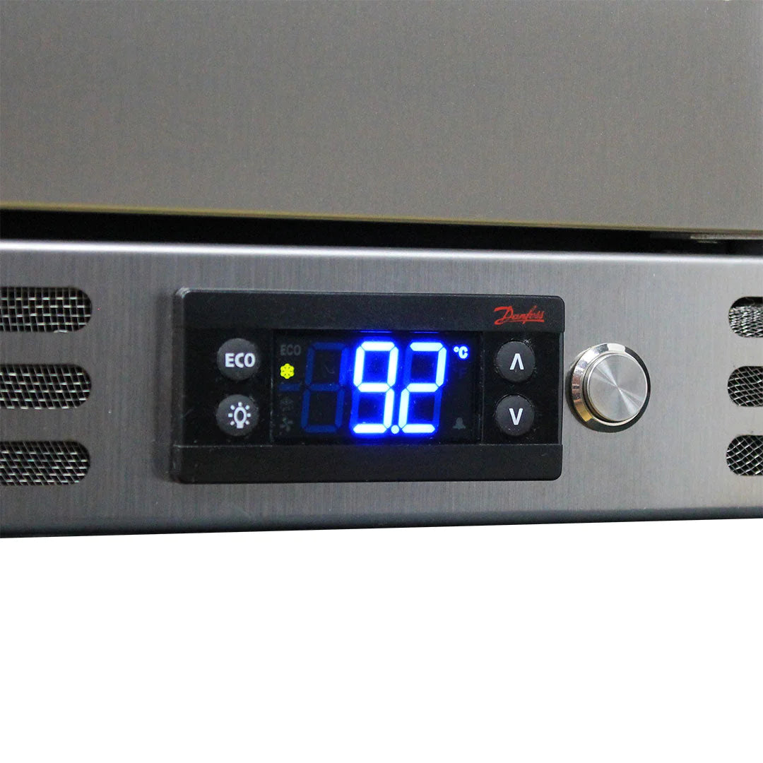 Schmick Quiet Running Front Venting Under Bench 2 Door 274L Bar Fridge