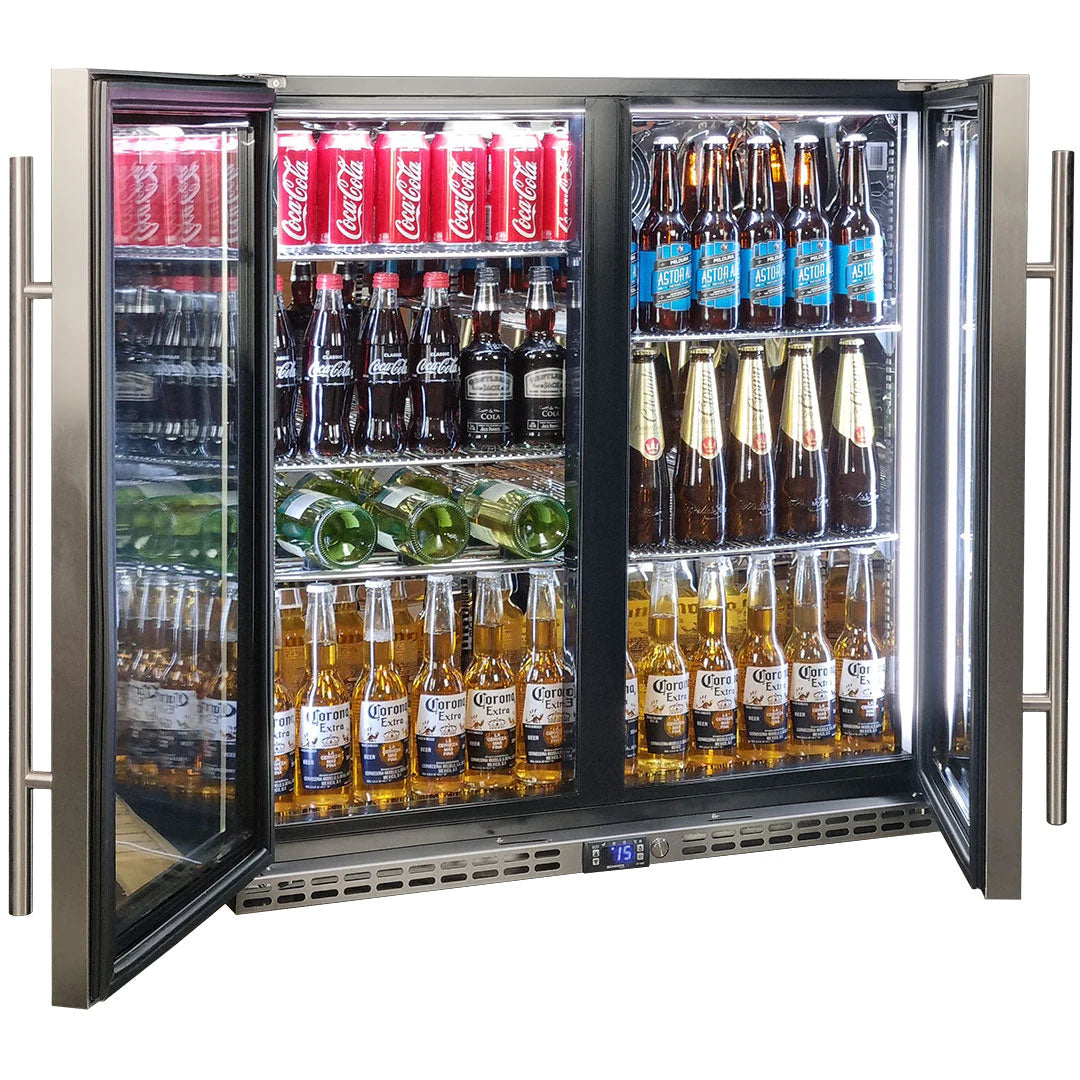 Schmick Quiet Running Front Venting Under Bench 2 Door 274L Bar Fridge