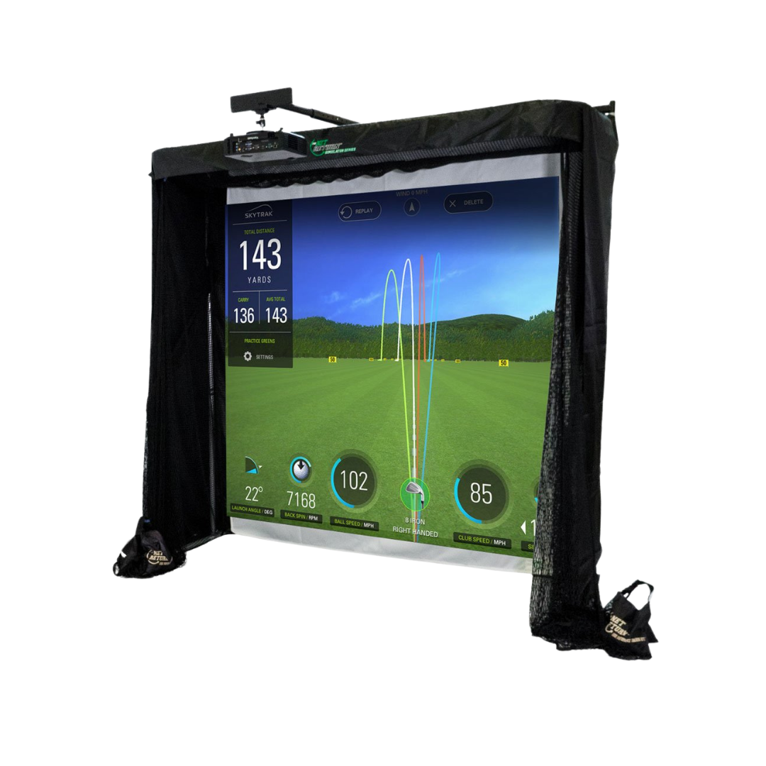 Simulator Series 8 Golf Simulator Bay+ Projector Mount frame kit + Pro Turf