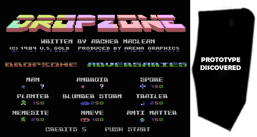 Dropzone Arcade Prototype Unearthed